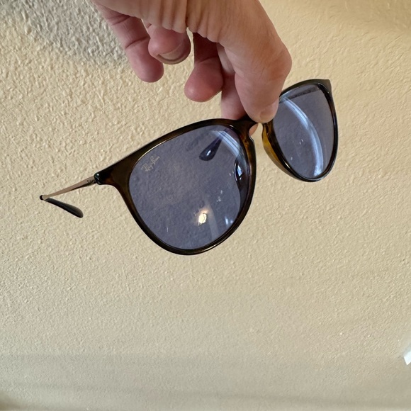 Ray Ban Erika Sunglasses Polarized RB 4171 Rare Frame Color & Lens Blue Brown - Picture 6 of 7